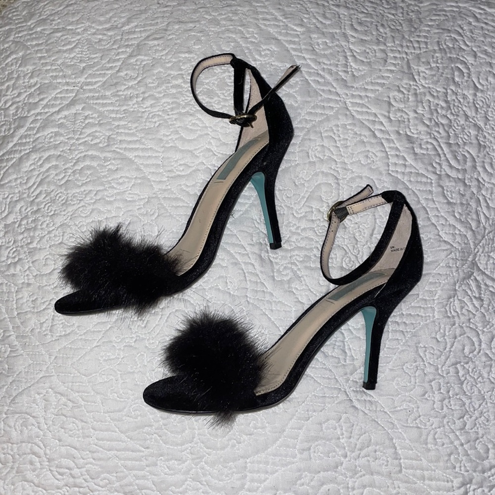 Betsey Johnson Fur heels